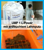 UMP1 L-Power erdeuchten Lehmputz verarbeiten